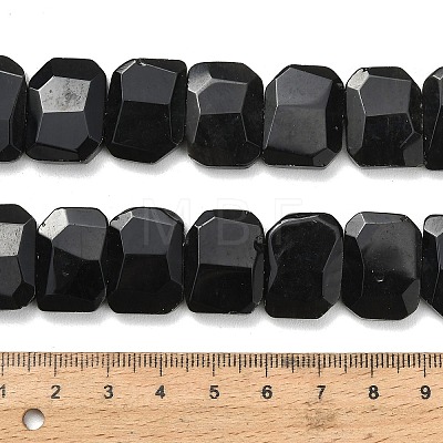 Natural Sliver Obsidian Beads Strands G-C285-A14-01-1