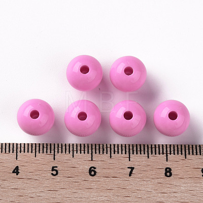 Opaque Acrylic Beads MACR-S370-C10mm-A02-1