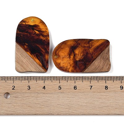 Resin & Wood Pendants WOOD-F015-13B-1