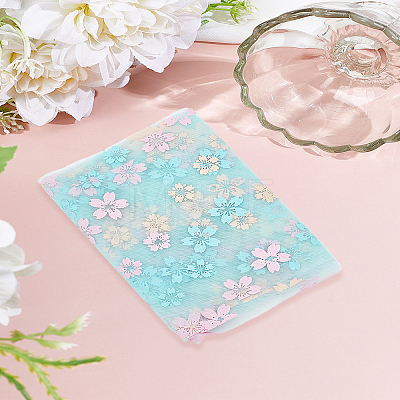 4.5M Sakura Printed Chinlon Tulle Rolls DIY-LP0005-97A-1