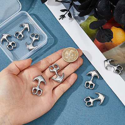 10Pcs Zinc Alloy Hook Clasps STAS-FH0005-57-1