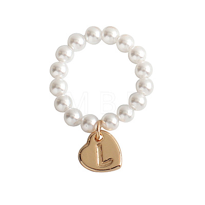 Plastic Imitation Pearl & Alloy Finger Rings FS-WG241E1-09-1
