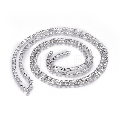 304 Stainless Steel Figaro Chains CHS-G005-D-02P-1