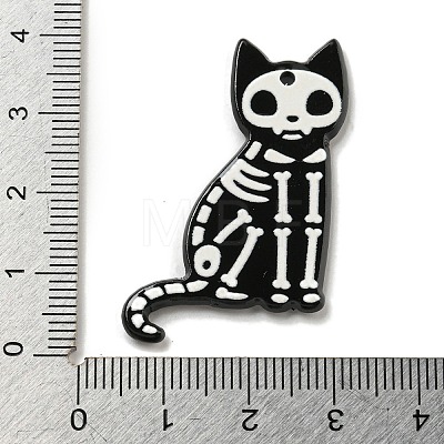 Halloween Black Cat Acrylic Pendants MACR-U005-01B-1