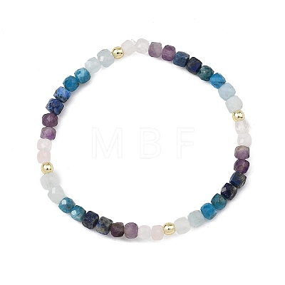 Gemstone & Electroplate Non-magnetic Synthetic Hematite Beads Beaded Necklaces & Bracelet Jewelry Sets for Women SJEW-JS01380-1