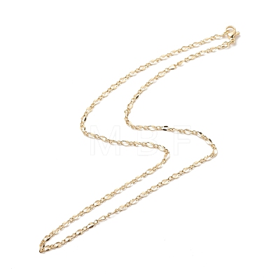 Brass Figaro Chains Necklace for Women NJEW-P265-20G-1