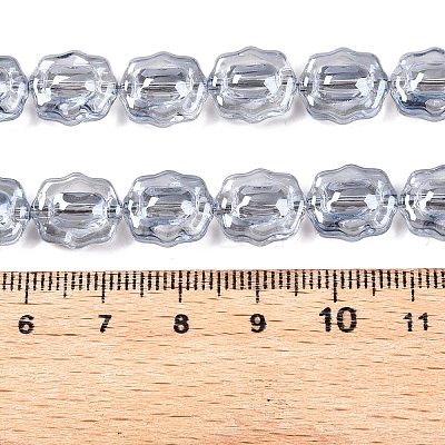 Electroplate Glass Beads Strands EGLA-T021-05J-1