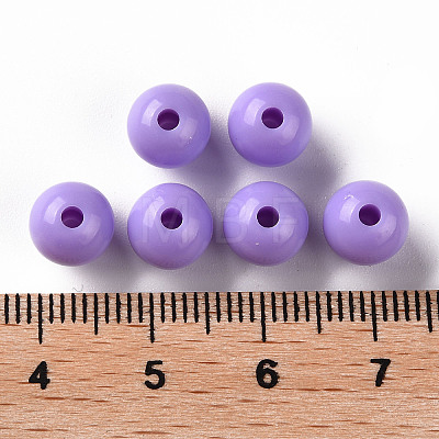 Opaque Acrylic Beads X-MACR-S370-C8mm-A32-1