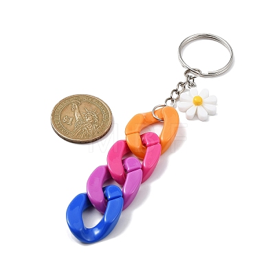 Acrylic Curb Chain Keychain KEYC-JKC00633-05-1