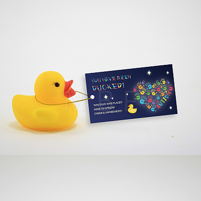 CREATCABIN 50Pcs Duck Theme Paper Card AJEW-CN0001-94A-1
