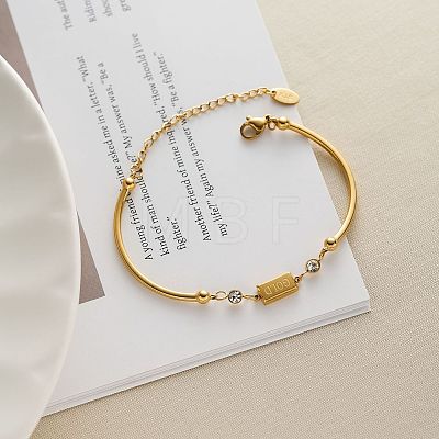 304 Stainless Steel Pave Rhinestone Link Bracelets WG2A3A5-01-1