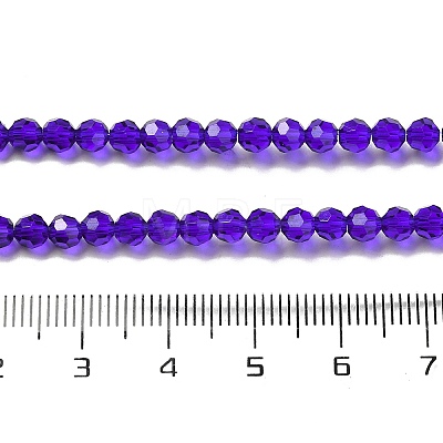 Transparent Glass Beads Strands EGLA-A035-T4mm-D06-1