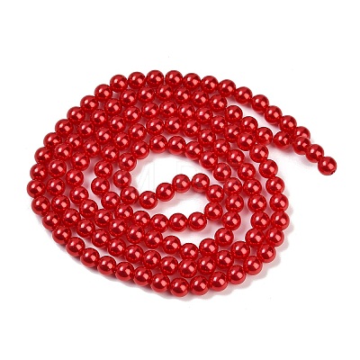 ABS Plastic Imitation Pearl Round Beads MACR-S789-8mm-14-1