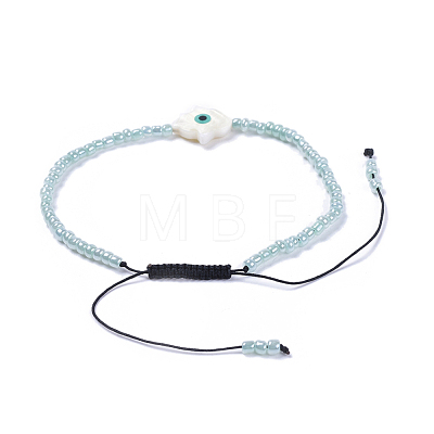 Adjustable Nylon Thread Braided Beads Bracelets BJEW-JB04370-02-1