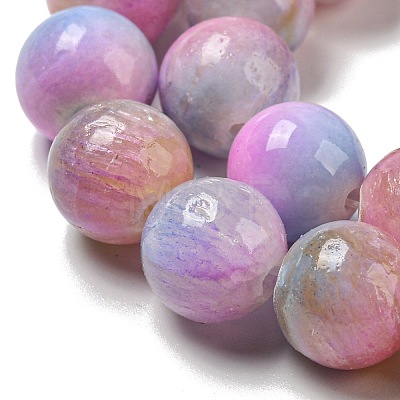 Dyed Natural Jade Beads Strands G-F764-03E-1