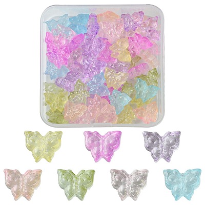 50Pcs Transparent Glass Bead GLAA-FS0001-75-1
