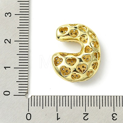 Rack Plating Brass Cubic Zirconia Pendants KK-S378-02G-C-1