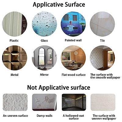 Acrylic Self Adhesive Furniture Films DIY-WH0225-85-1