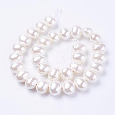 Shell Pearl Beads Strands BSHE-L035-E03-1