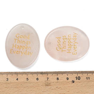 Natural Rose Quartz Pendants G-K353-06I-1