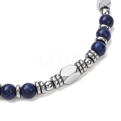 Adjustable 304 Stainless Steel Gemstone Beaded Bracelets FS-WG23DE2-14-1