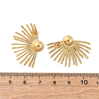 304 Stainless Steel Stud Earrings EJEW-Z098-07G-1