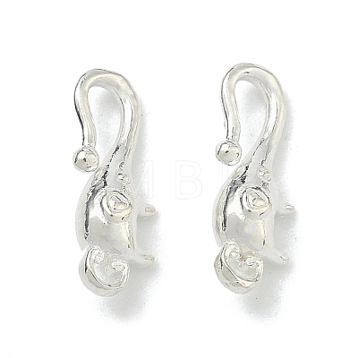 925 Sterling Silver Hook Clasps STER-A050-09B-S-1