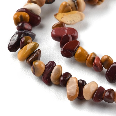 Natural Mookaite Beads Strands G-G0003-B28-1