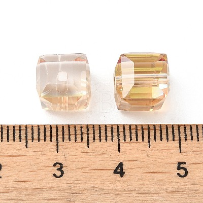 Electorplated Glass Beads EGLA-E006-3Q-1