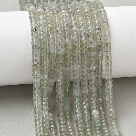 Natural Green Quartz Beads Strands G-A299-A25-01-1