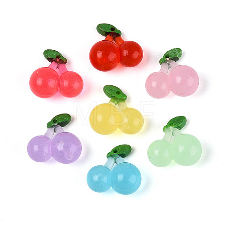 Transparent Resin Pendants RESI-N050-24-1