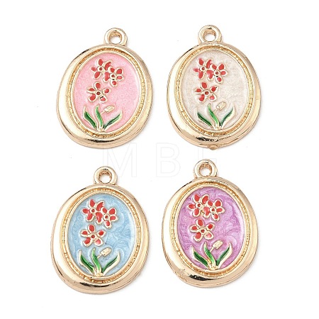 Alloy Enamel Pendants FIND-H058-01A-KCG-1