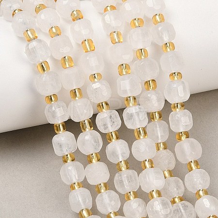 Natural Rainbow Moonstone Beads Strands G-Z147-A01-02-1