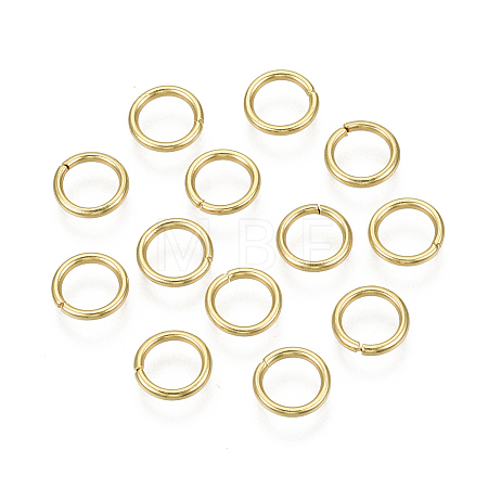 304 Stainless Steel Open Jump Rings X-STAS-R060-7x1-1