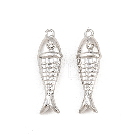 Alloy with Crystal Rhinestone Pendants RB-CBA7AC6-17P-01-1