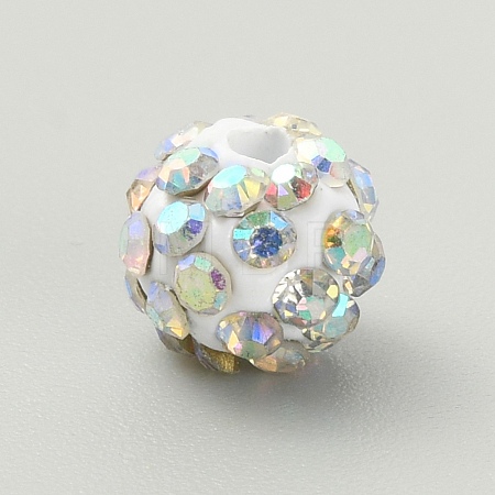 Rhinestone Pave Disco Ball Beads RB-TAC0002-02B-08-1