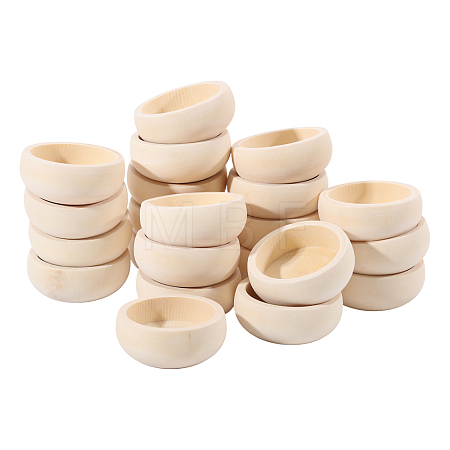 Wood Bowl DJEW-WH0015-206-1