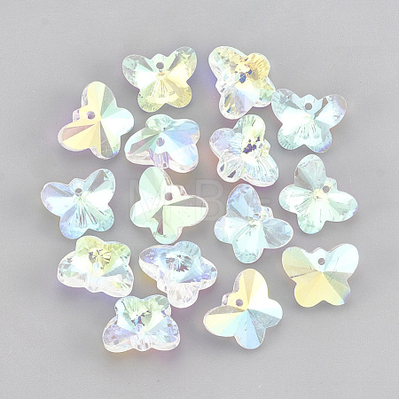 Glass Rhinestone Charms RGLA-T148-17A-1