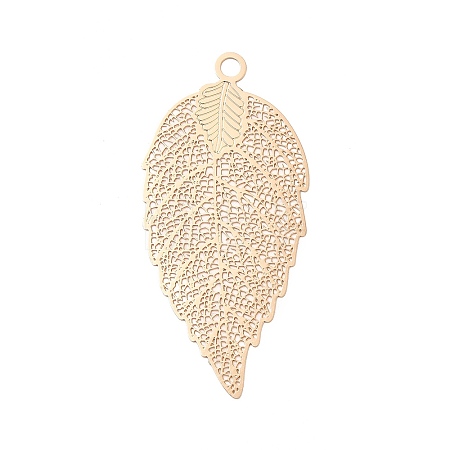Rack Plating Brass Filigree Big Pendants KKC-T001-03KCG-1