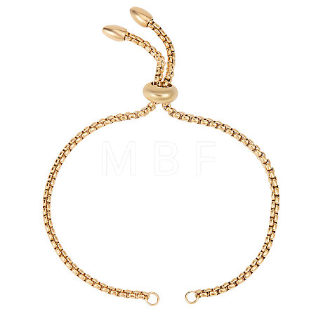 10Pcs Adjustable 304 Stainless Steel Slider Bracelets Making STAS-BBC0001-86-1