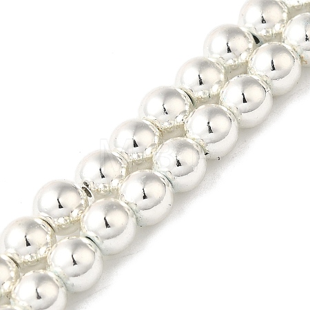 Electroplated Synthetic Magnetic Hematite Beads Strands G-I364-D01-S-1
