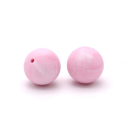Silicone Beads Round Rubber Bead 15MM Loose Spacer Beads for DIY Supplies Jewelry Keychain Making FIND-SX0001-179-1