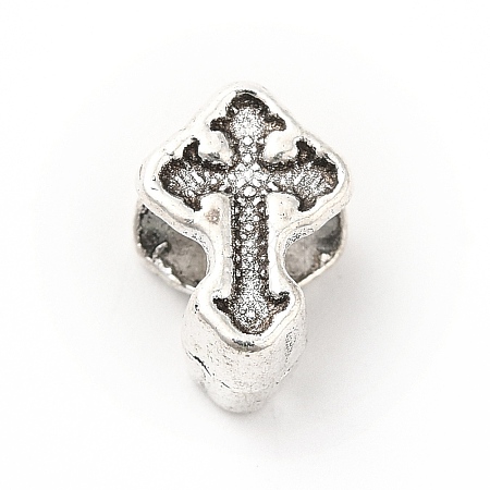 Tibetan Style Alloy European Beads PALLOY-P293-102AS-1