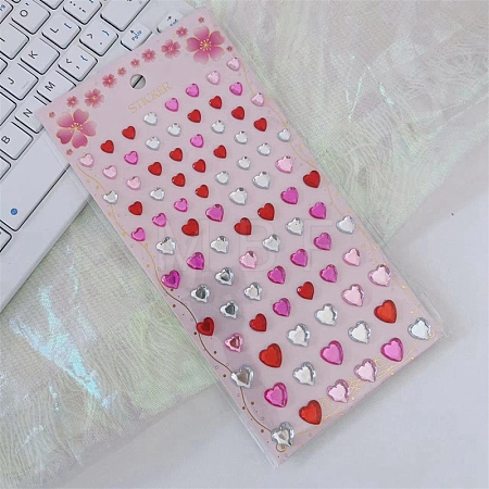 Resin Rhinestone Stickers PW-WG53187-01-1