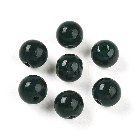 Opaque Solid Color Glass Beads X1-GLAA-N007-8mm-A05-1