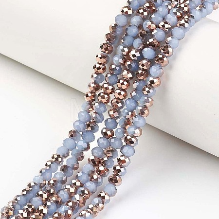 Electroplate Glass Beads Strands EGLA-A034-J4mm-N06-1