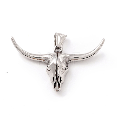 Tibetan Style 304 Stainless Steel Pendants STAS-P305-41AS-1