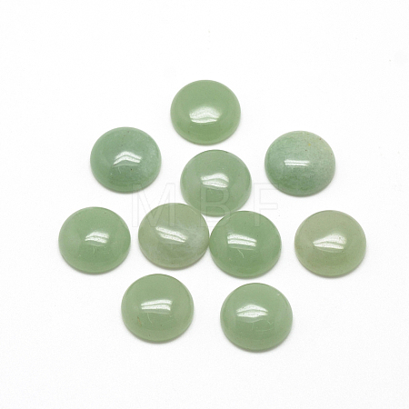 Natural Green Aventurine Cabochons X-G-R416-10mm-43-1