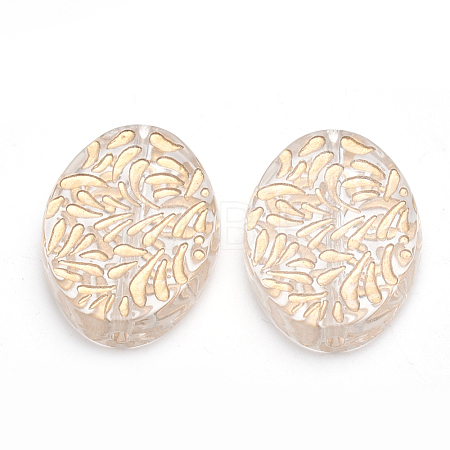 Plating Acrylic Beads PACR-S219-01-1