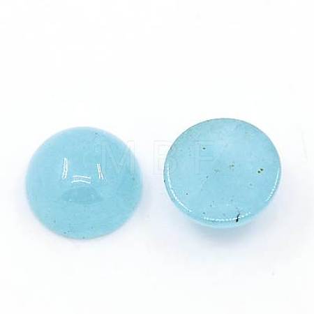 Natural White Jade Cabochons G-G506-10mm-1